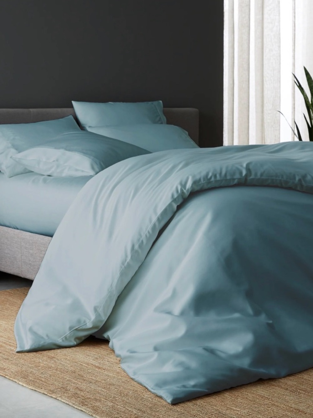 DOZ by SIJO Bamboo Complete Sheet Set Teal, King size  NWT